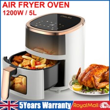 5L Air Fryer Digital Kitchen Oven Oil Free Low Fat Healthy Frying Cooker 1200W