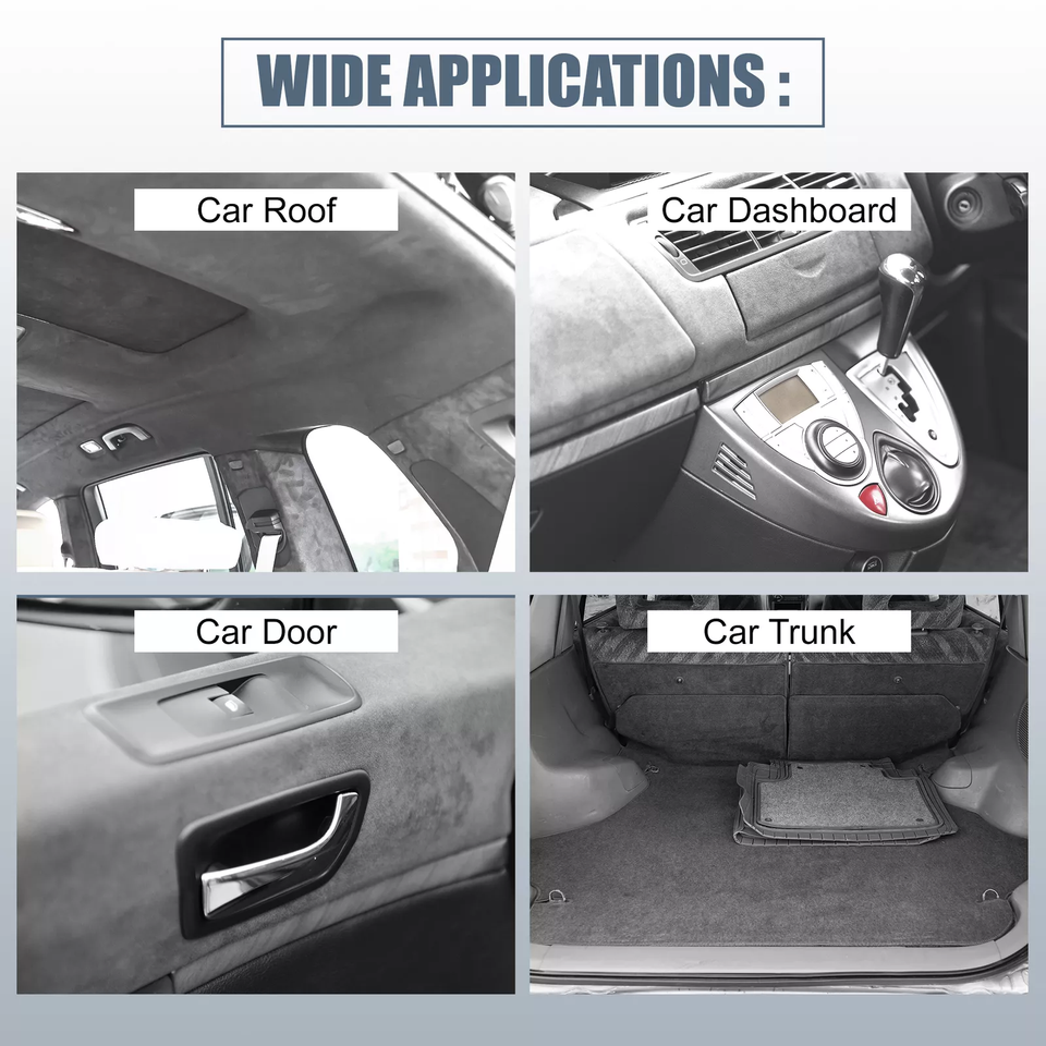 32sqft Suede Headliner Fabric Foam Back Auto Roof Repair Upholstery