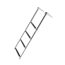 Marine Boat Dive Ladder 4 Step Stainless Steel Telescoping Boat Ladder Portable