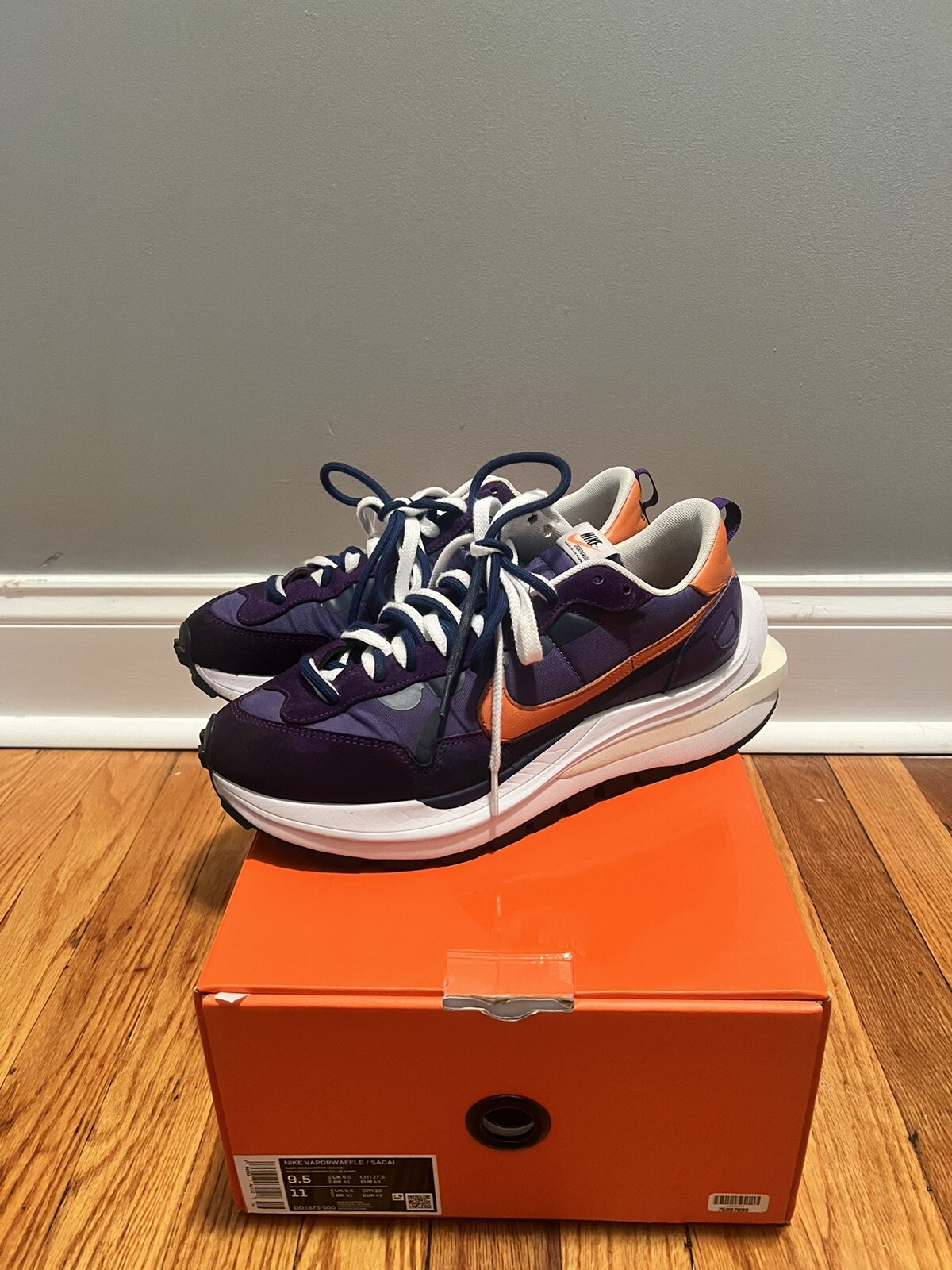 SACAI X NIKE Taglia 9 5 Nike VaporWaffle x Sacai iris scuro