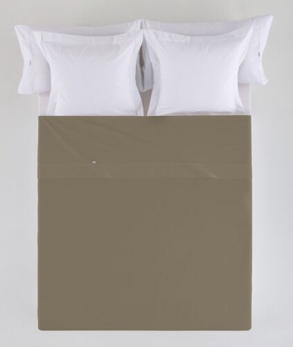 Top Sheet Alexandra House Living Light Brown 280 X 280 Cm NEW - Picture 1 of 4