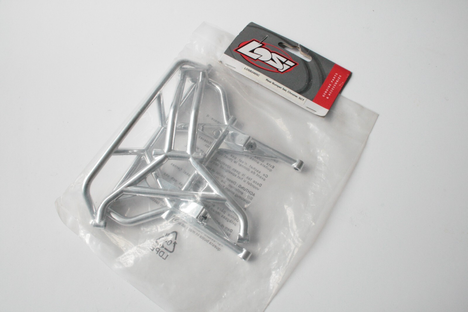 Losi SCT Rear Chrome Bumper Set - LOSB2405C