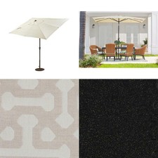 Home Decorators Collection Camden 9 Ft Aluminum Crank Patio Umbrella In Flax For Sale Online Ebay