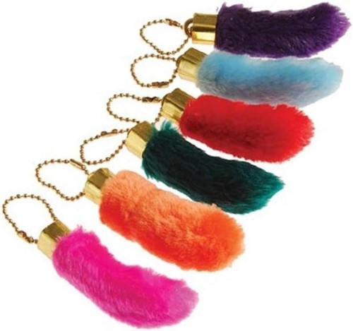 Faux Rabbit Foot Keychains 12 Pc - Fun Lucky Party Favors | eBay