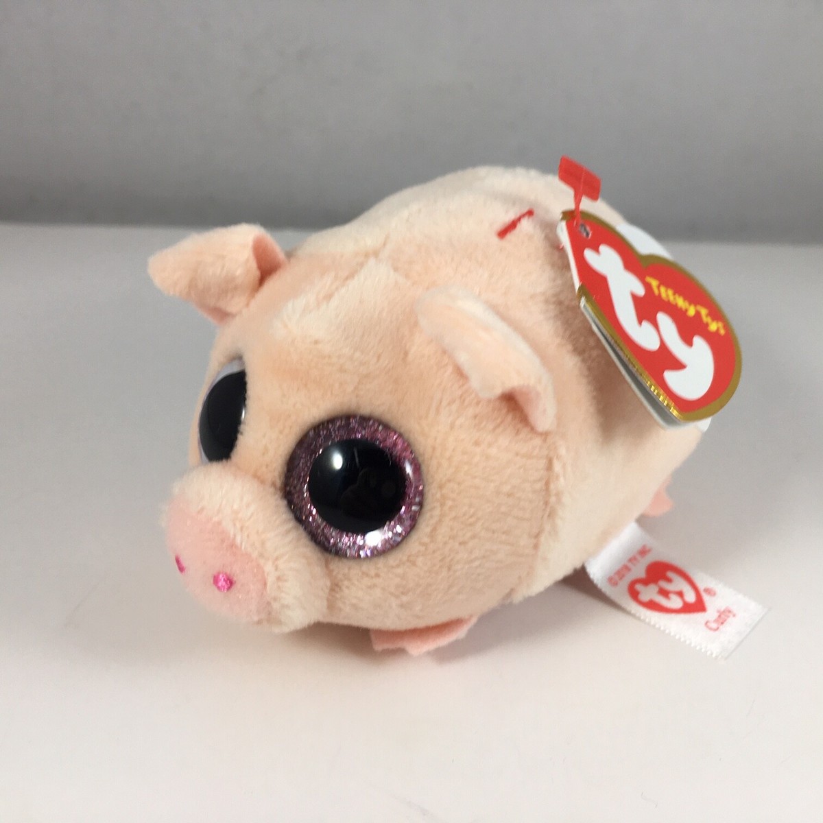 TY Beanie Boos Teeny Tys - CURLY the Pig Stackable Plush (4