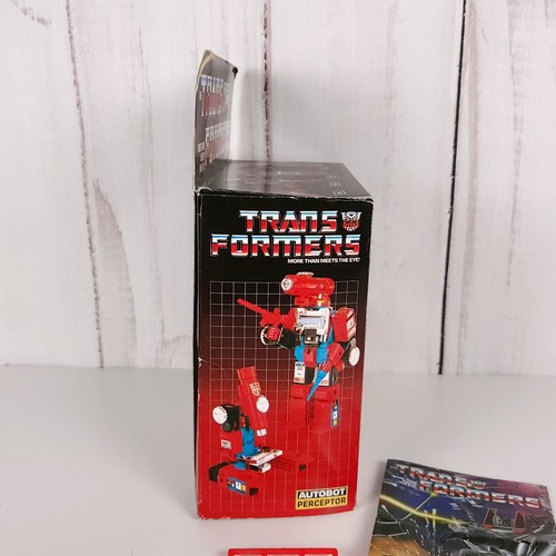 Perceptor Complete Boxed 1985 Vintage Hasbro G1 Transformers Action Figure - Picture 14 of 14
