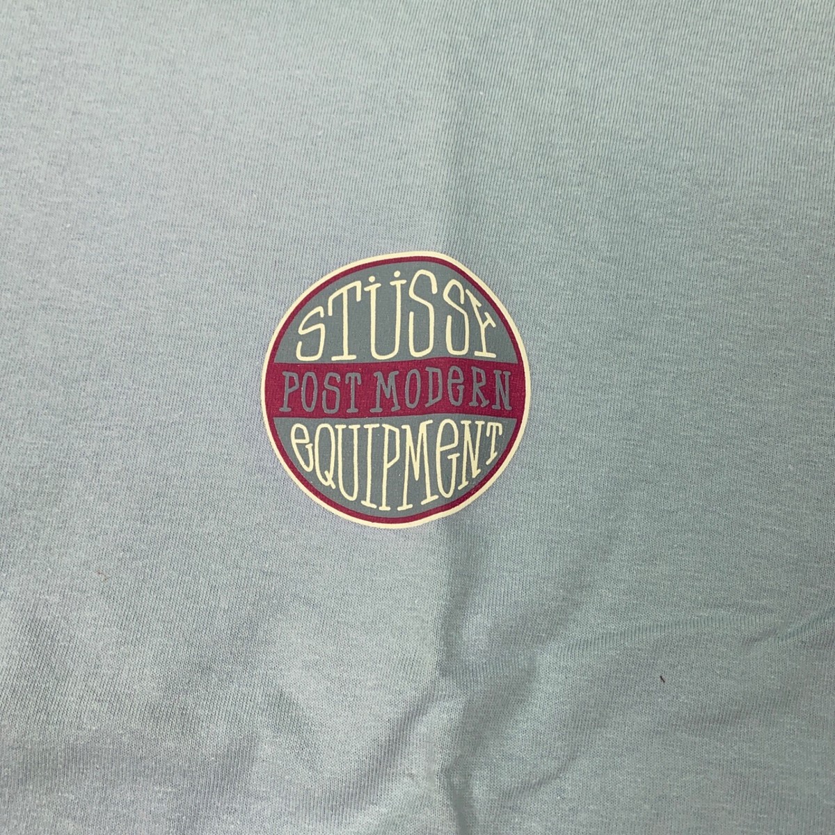 Stussy Post Modern Equipment Tee Mens XL Blue Long Sleeve | eBay