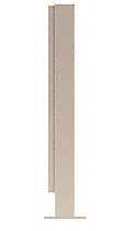 CRL PP41EBS Stainless 16 h. 1-1/2 Square PP41 Plaza End Post Air Space
