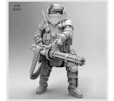 1/35 Avant Garde Commando Soldier Space Opera Resin Figure Model Kit Unassembled