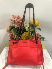 Rebecca Minkoff Swing Chain Orange Persimmon Leather Shoulder Bag (p3000