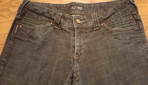 ARMANI WOMEN'S DENIM BLUE JEANS INDIGO 008 Series Size 29X28 DARK WASH |  eBay