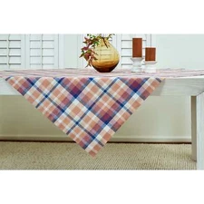 Solino Home 100% Pure Linen Table Throw Dining Kitchen - Fall Flavors Madras