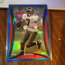 Jeff Garcia 2008 Bowman Chrome Blue Refractor #BC128 Tampa Bay Buccaneers /150
