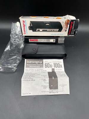 Lumagny Lighted Pocket Microscope - Westfalia Technica - Briefmarken Taschenlupe