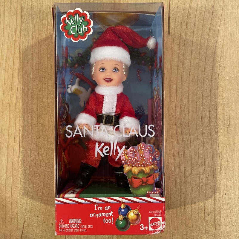 NRFB Kelly Club 2003 Holiday Santa Claus Kelly -doll/ornament