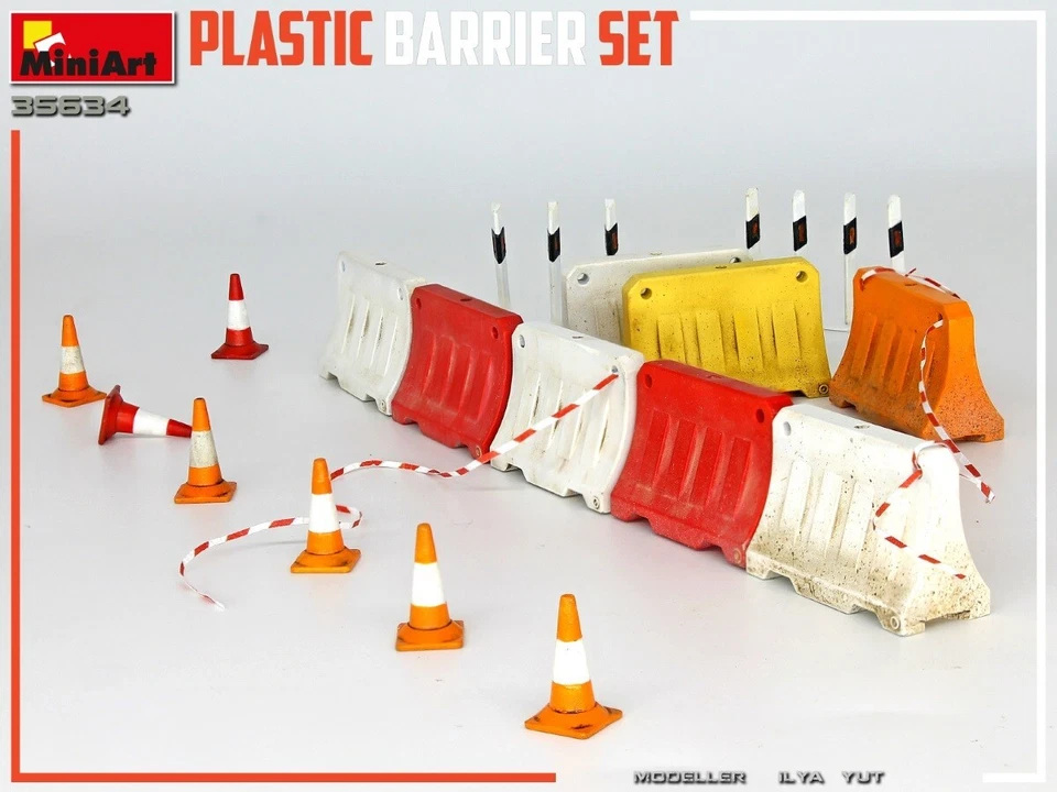 Mini Art 1/35 Barriere Plastica 35634 Modellino - Immagine 3 di 4