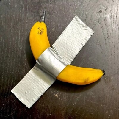 Unique & Trending Duct Tape Banana Painting Designed Hand Painted Décor Gift