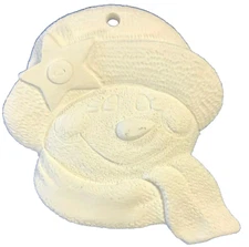 DIY Paint Your Own Xmas Tree MRS FROSTY SNOW WOMAN HEAD Snowman Ornament Craft