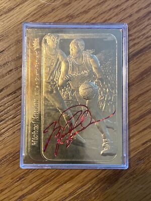 マイケルジョーダン　23kカード Fleer Michael Jordan 1986 Rookie 23Kt Gold Card Signature #1659