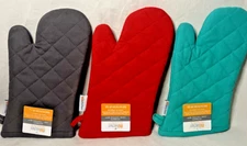 MU Kitchen Ultimate 100% Cotton Terry-Lined Oven Mitt -13 Inch -PICK YOUR COLOR