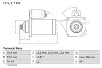 Bosch Anlasser 0 986 020 250