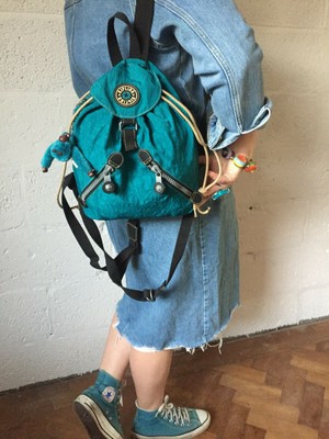 kipling turquoise backpack