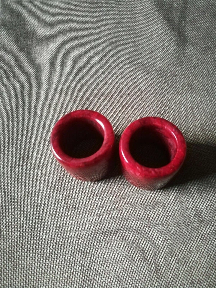 Pack de 2 anillos para pulgar chinos tallados a mano o decoración colgante - Foto 2 de 4