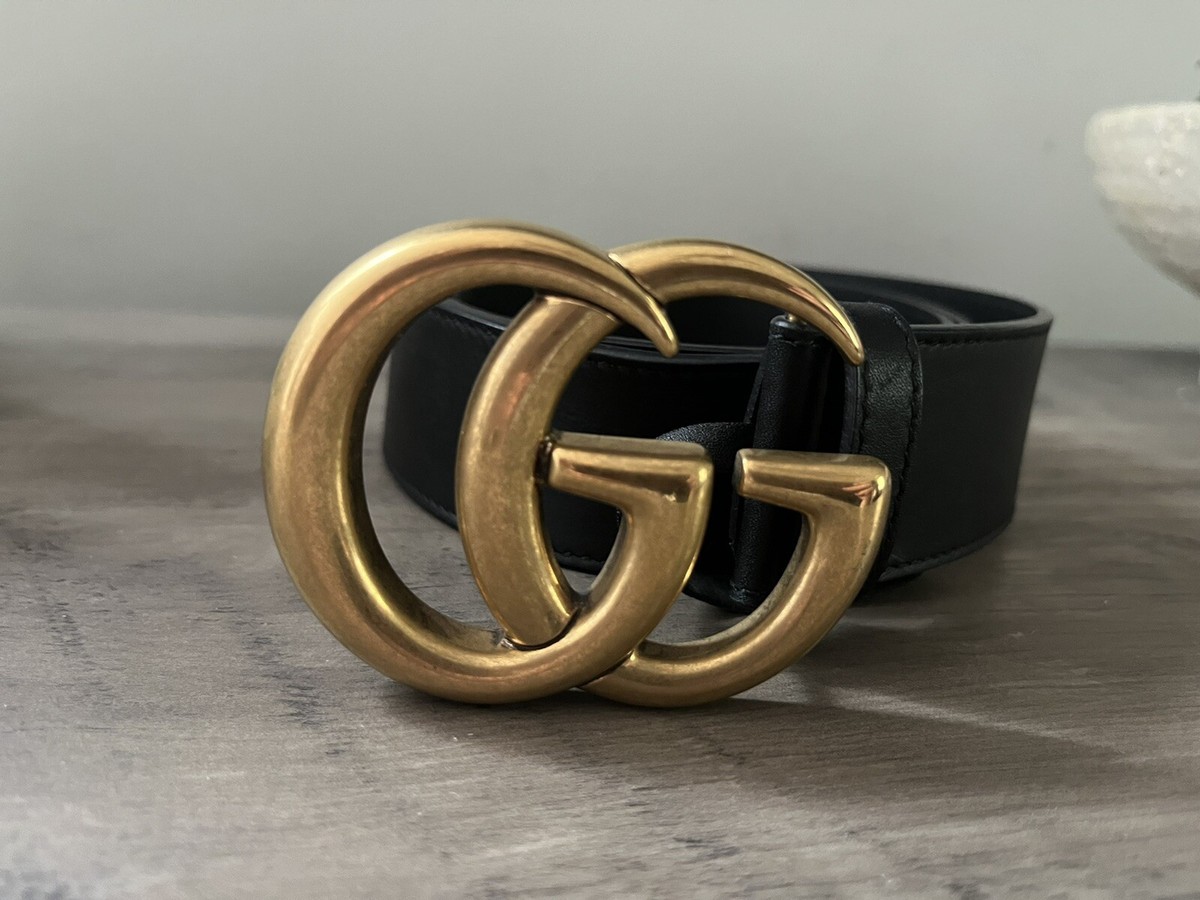 Gucci leather belt with the Double G buckle: Size 30 | eBay