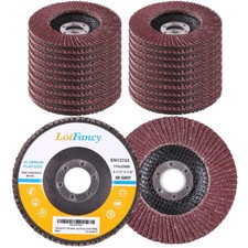 20Pcs 60 Grit Flap Sanding Grinding Disc 4 1/2" x 7/8" Aluminum Oxide Abrasive