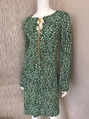 Michael Kors Schiftkleid Ausgestellte Ärmel / Goldkette GRÖSSE XS UK 8-10 Retail - Bild 1 von 4