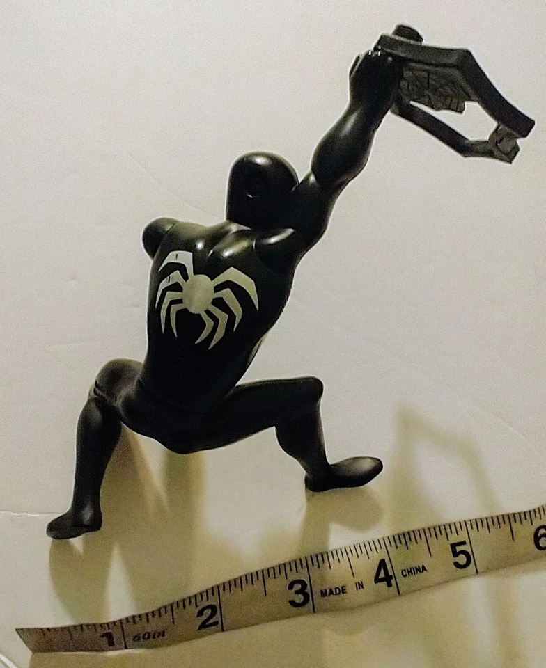 Figura de acción Marvel McDonald’s Black Spider-man 2009 cuerda aprox. 5" Foto 3 de 4
