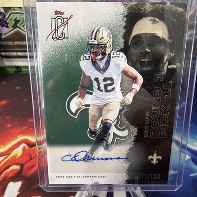 2025 Topps Signature Class Chris Olave Veteran Auto Green Foil #/150 Saints