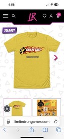 BRAND NEW CRAZY TAXI LIMITED RUN GAMES T SHIRT MEN&rsquo;S 2XL XXL SEGA DREAMCAST