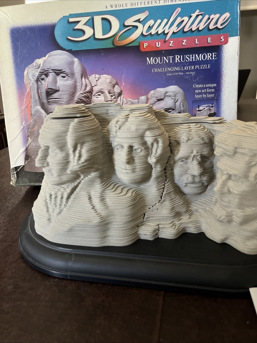 Mount Rushmore 3D Puzzle Sculpture Challenging Layer Puzzle