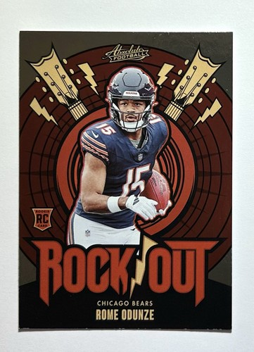 2024 Panini Absolute #RO-ROE Rome Odunze RC Rock Out Rookie - Bild 1 von 10