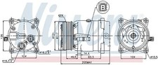 Klimaanlagen – Kompressor R 134a PAG 46 89122 NISSENS für CITROËN PEUGEOT