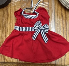 Build a Bear PATRIOTIC RED WHITE BLUE SUMMER DRESS 19