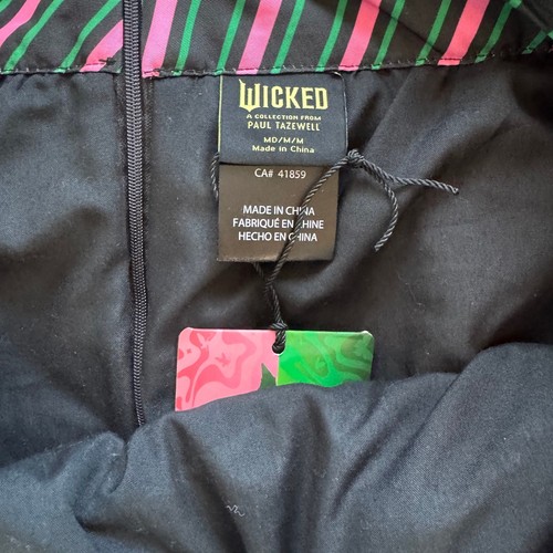 Wicked x Target Paul Tazewell Striped Bubble Mini Skirt Green Black Pink Women M - Picture 4 of 4
