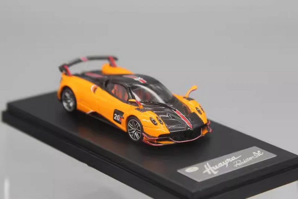 LCD 1/64 Escala Pagani Huayra BC Naranja Diecast Coche Modelo Juguete Regalo Nuevo en Caja  Foto 4 de 4