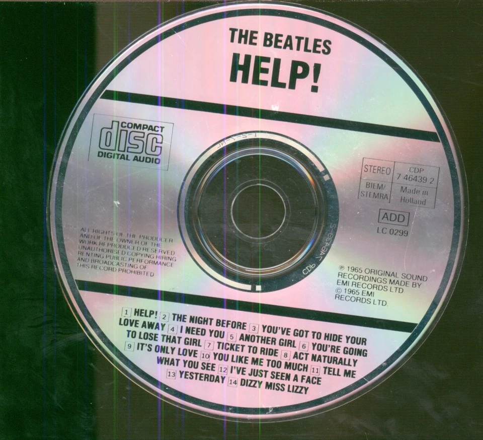 Beatles Help! CD Europa Apple CD Ausgabe Ohne Markenhinweis Rechts - Bild 3 von 3