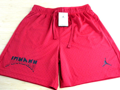 Jordan Men's Dri-FIT Sport Mesh Gym Shorts Gym Red Black Standard Fit NWT