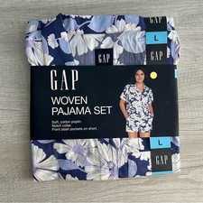 Gap Women's 2-Piece Woven Floral Pajama Set Size Large