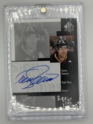 2020 UD Teemu Selanne Auto Sign Of The Times