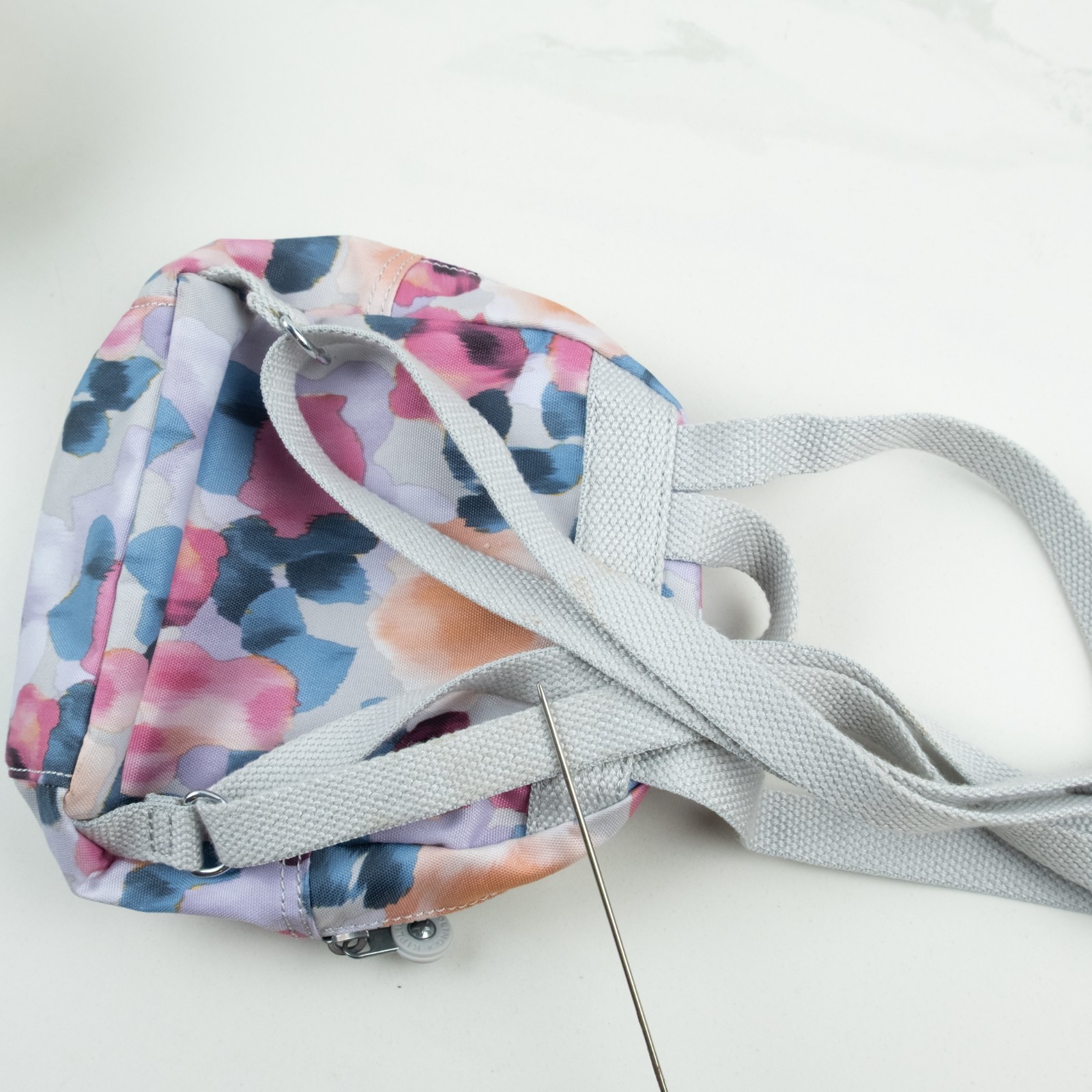 Kipling Mini Backpack Bag Multicolored Zip Closur… - image 7