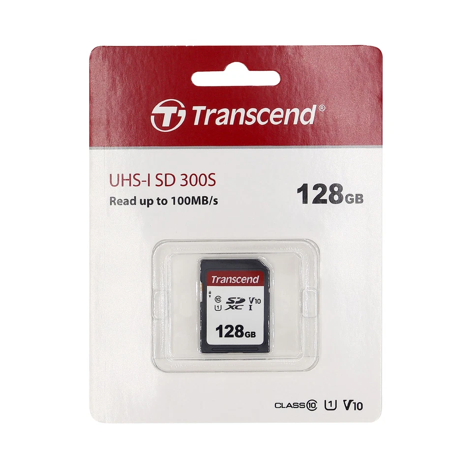 Two Pack Transcend SDXC 128GB UHS -I U3 300s V30 Class 10 with Card Holder - Image 2 of 4