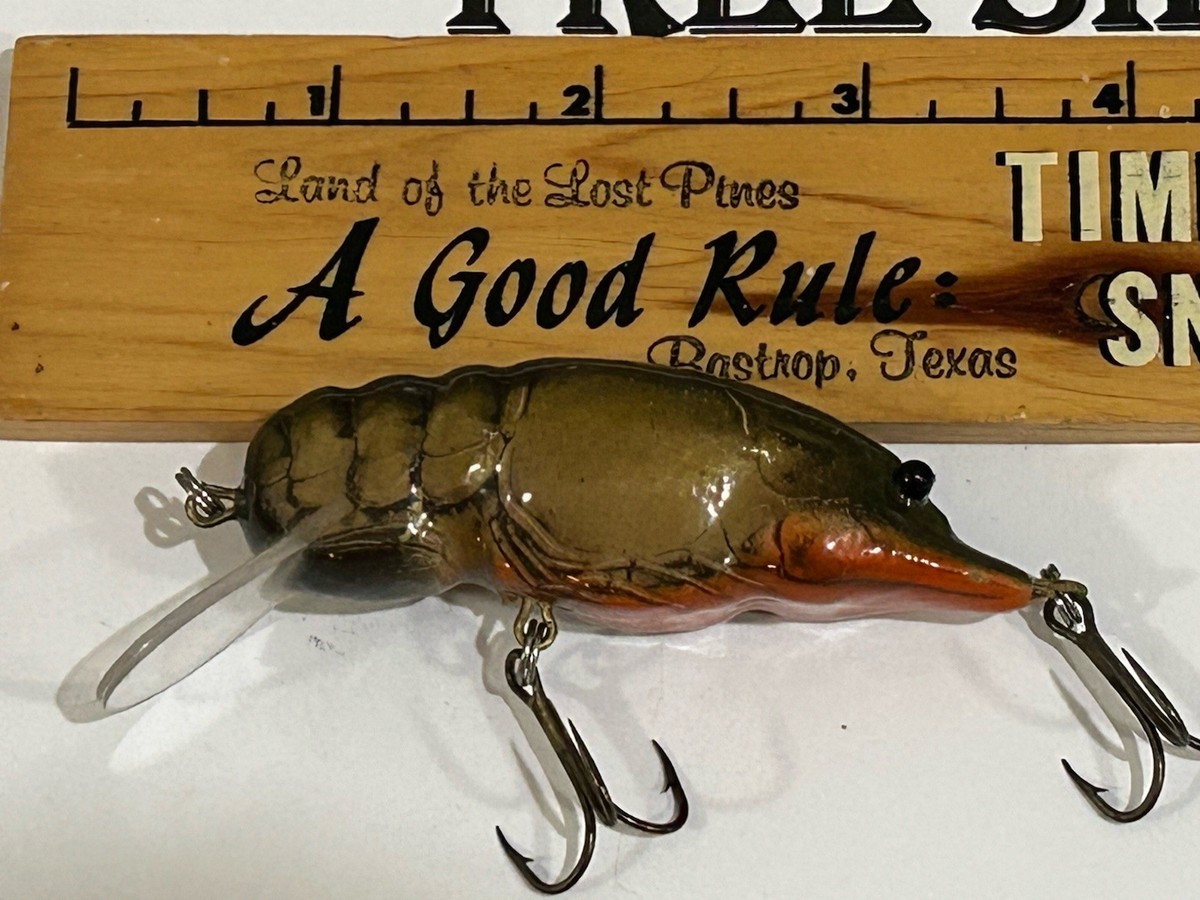 Vintage Bagley Small Fry Crayfish Fishing Lure ALL BRASS TACKLE
