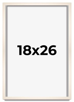 18x26 Frame White Wheat Solid Wood Picture Frame | Moulding Width 0.75 Inches |