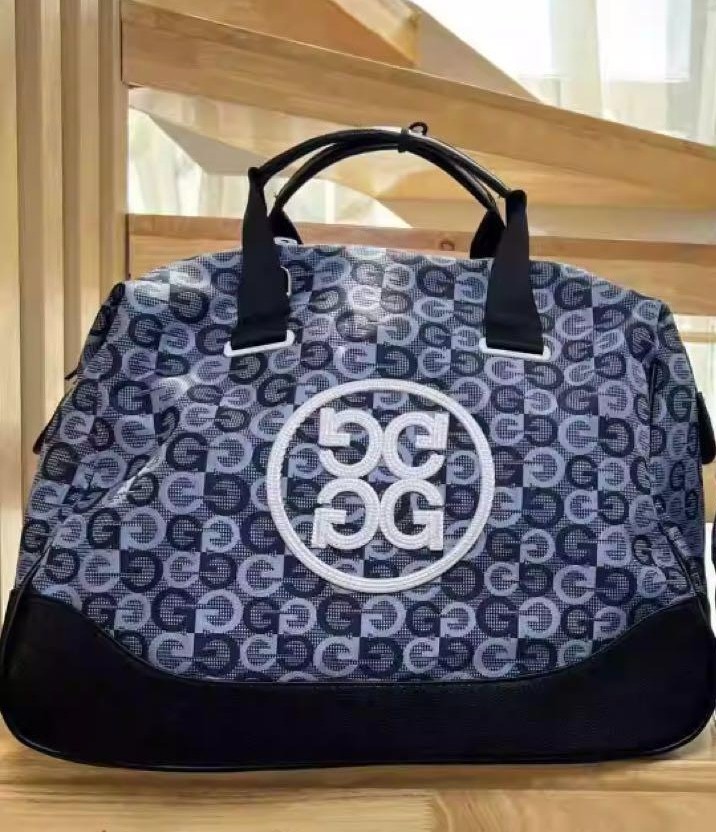 G/FORE チェッカー柄トートバッグ G/FORE Tote Bag Gray Color Monogram Design Golf Hand Bag 42*23