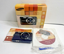 Samsung SL50 5x Zoom 10.2 MP Digital Camera Black w/ Battery  Manual No Charger