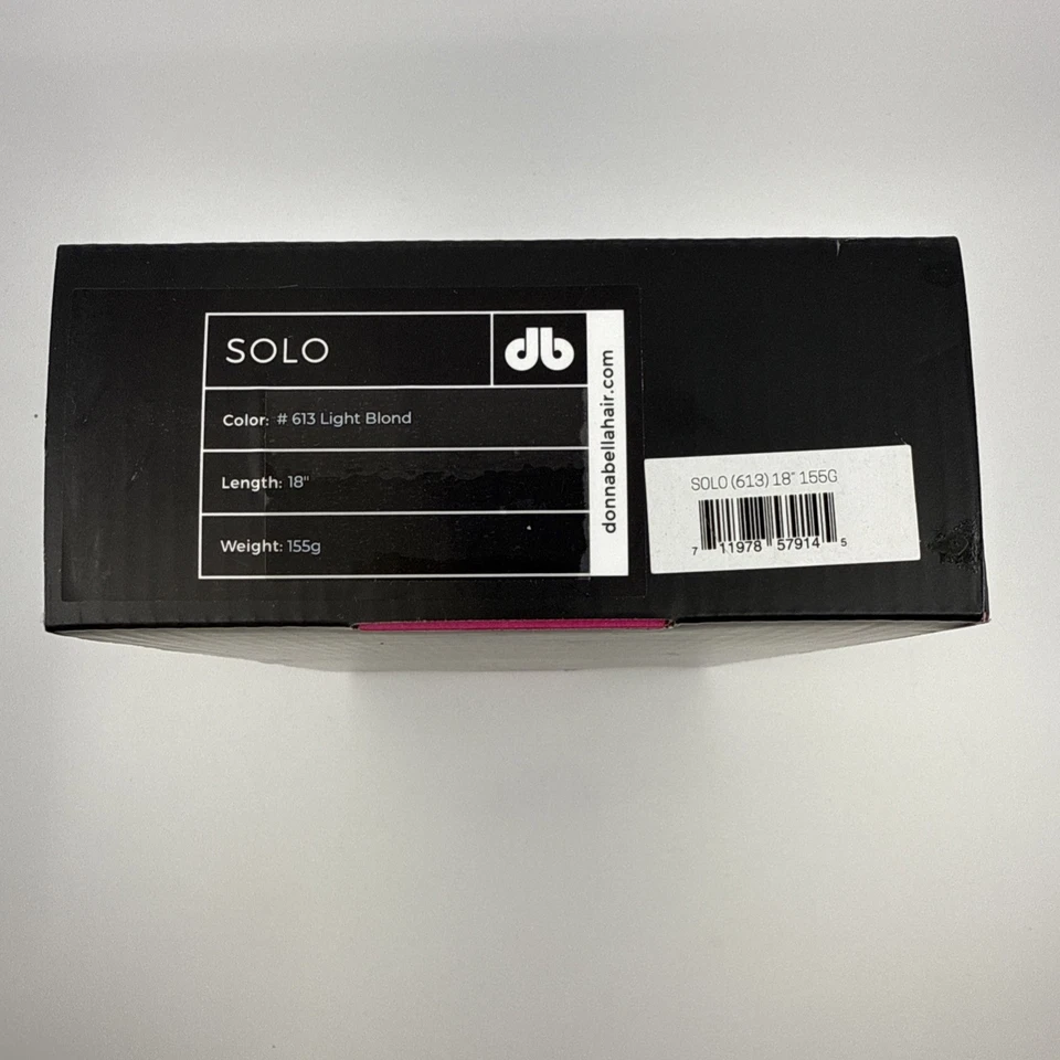Extensiones de cabello Donna Bella Halo 20” rubio claro liso (165 g) NUEVO cabello Remy Foto 3 de 4